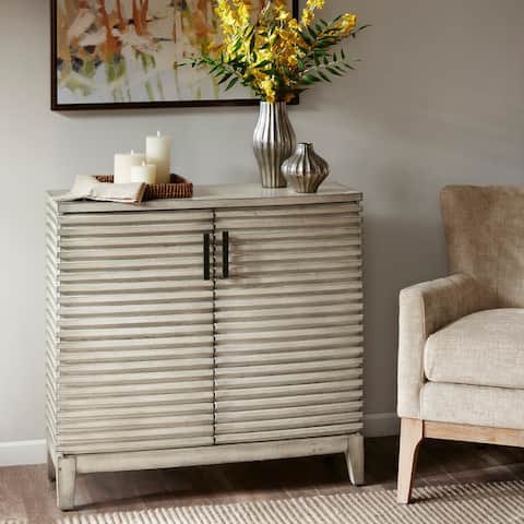 Madison Park Cain Cream Ridge Accent Chest