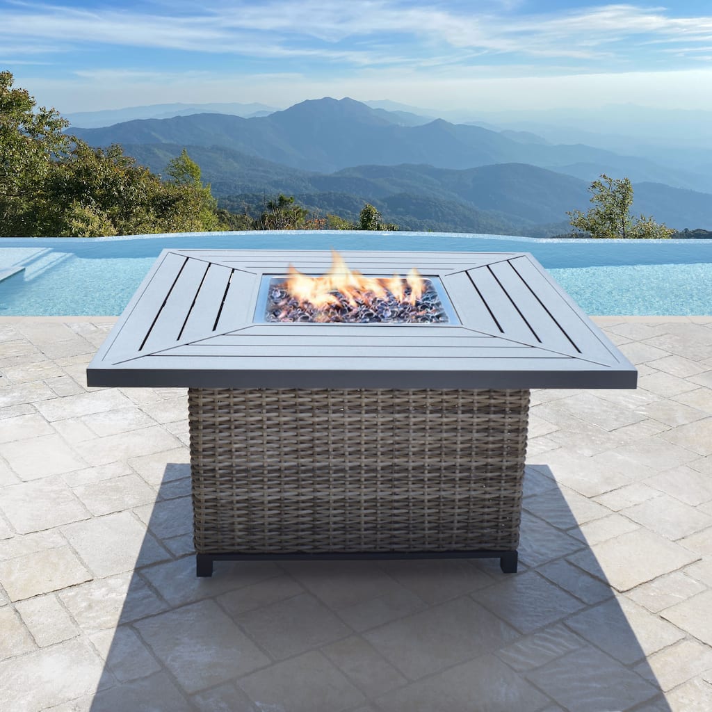Abbyson Memphis Outdoor Fire Chat Table