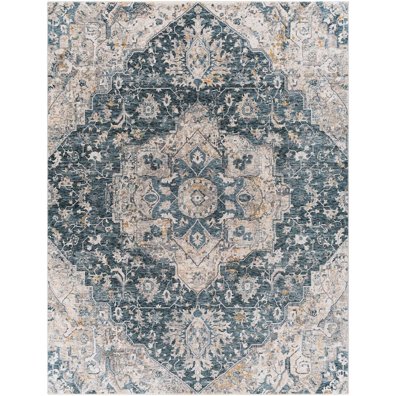 Livabliss Traditional Cardiff Medallion Area Rug