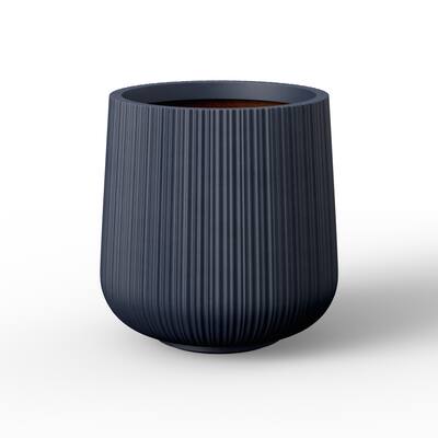 Concrete Round Planter Flower Pot with Drainage Holes