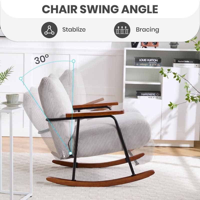 Metal Frame Rocking Chair