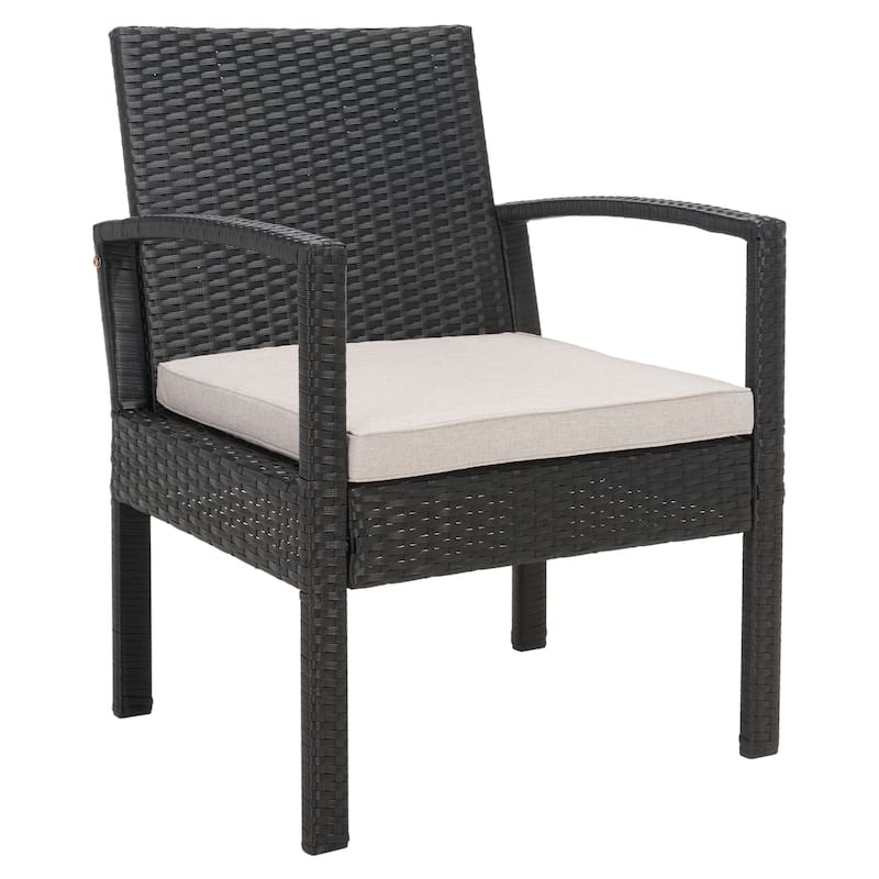 SAFAVIEH Outdoor Bassey 4-Piece Conversation Patio Set. - 39.78" x 24.18" x 32.37"