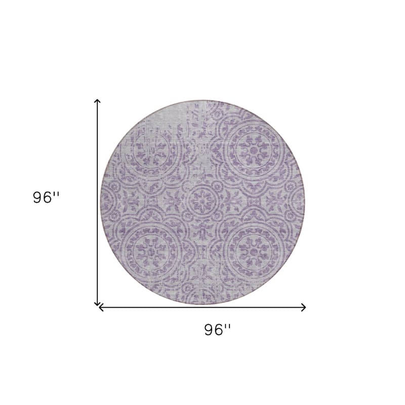HomeRoots Medallion Transitional Rectangle Outdoor Rug