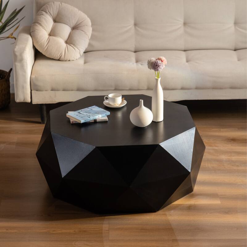 Embossed Pattern Design American Retro Style Coffee Table