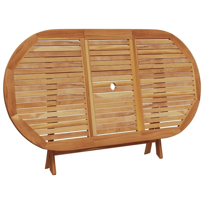 vidaXL Patio Dining Set Outdoor Furniture 7 Piece Polypropylene and Solid Wood - 13.2 x 24.8 x 11.6