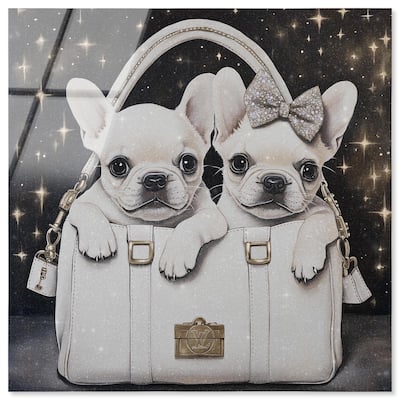 Constellation Frenchie Purse Acrylic by Art Remedy, Ready to Hang