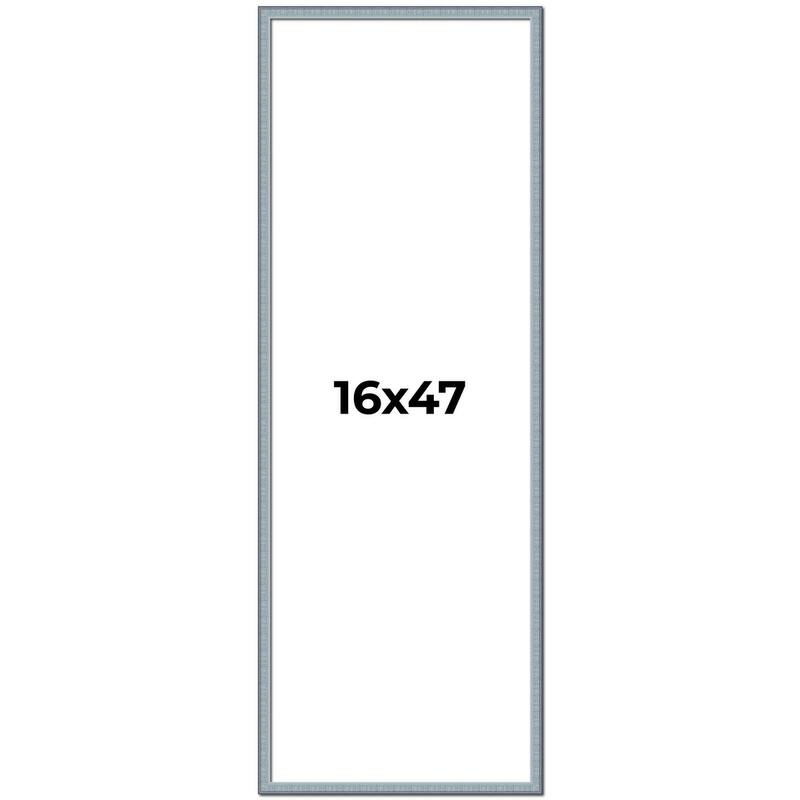 16x47 Frame Rustic Sky Blue Solid Wood Picture Frame | 0.75 Inch
