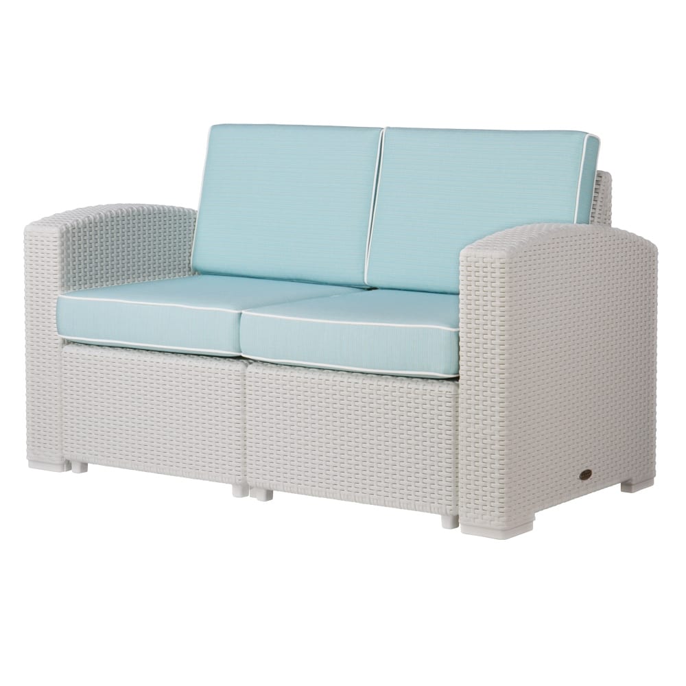 Magnolia Resin All-Weather Loveseat with Cushions