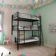 preview thumbnail 21 of 38, Industrial Style Twin Size Metal Triple Bunk Bed, Three Twin Size Beds Black