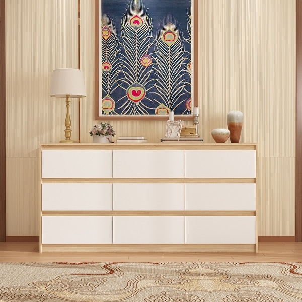 Modern Dresser for Bedroom 9 Drawers Wood Dresser Chest of Drawers On Sale Bed Bath Beyond 37127226