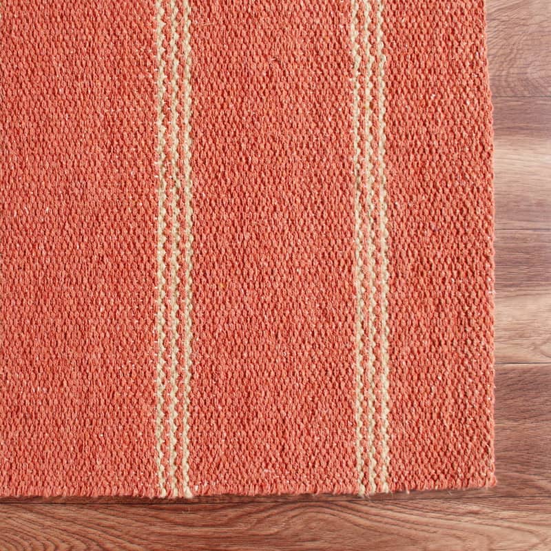 Sevita Striped Jute Area Rug