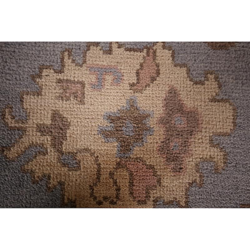 Blue Oushak Oriental Area Rug Handmade Wool Carpet - 8'2" x 10'2"