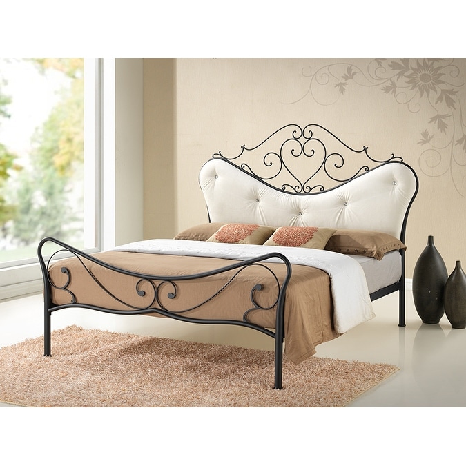 Alanna tufted upholstered platform bed sale