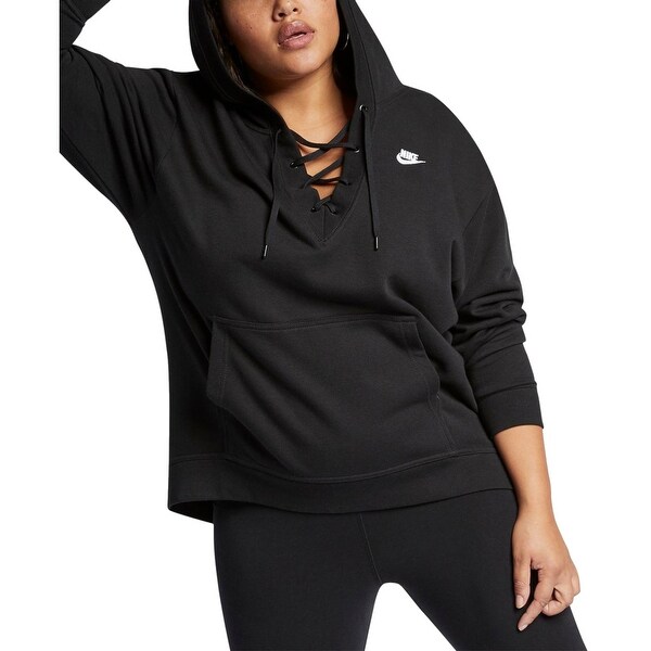 nike women's club lace up sweatshirt xxl