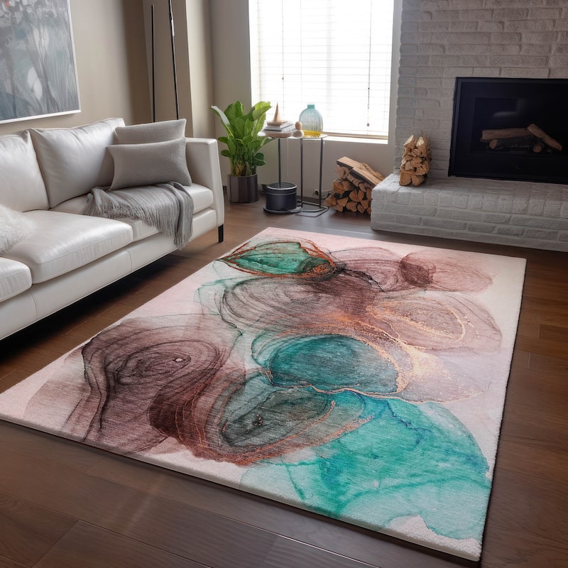 Premium Washable Super Soft Abstract Contemporary Mayfield Rug