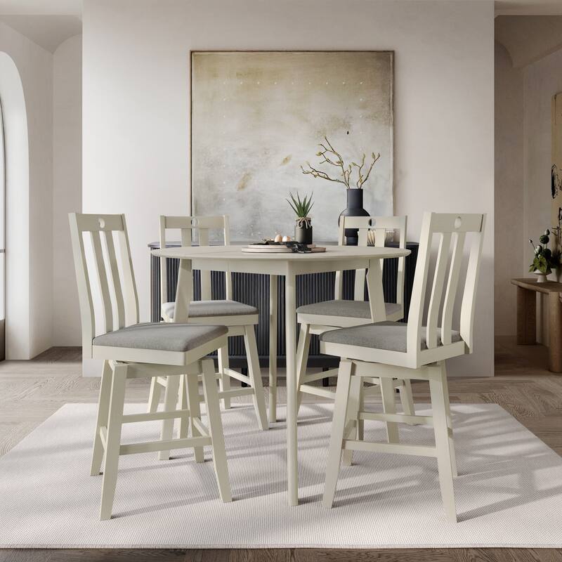 CraftPorch Mid Century Swivel Counter Dining Set