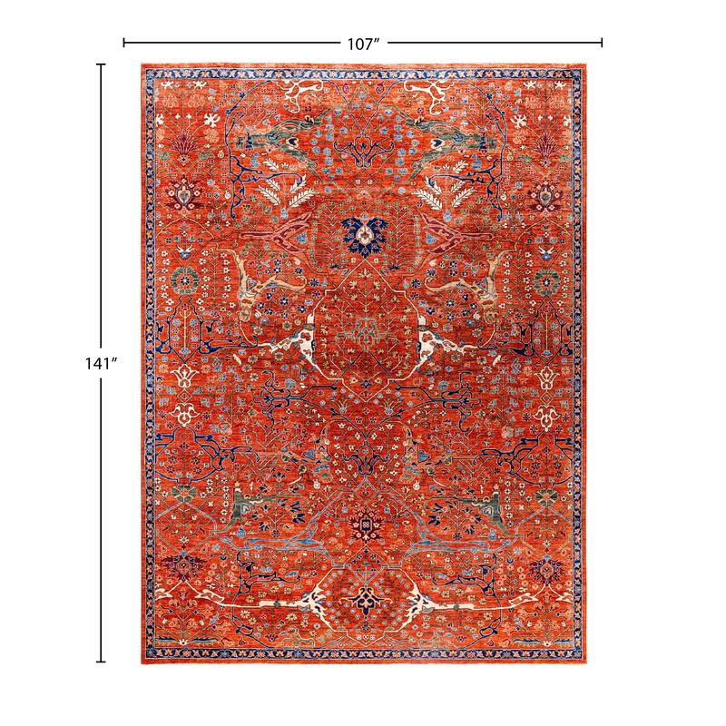 Serapi One-of-a-Kind Hand-Knotted Area Rug - Red - 8' 11" x 11' 9"