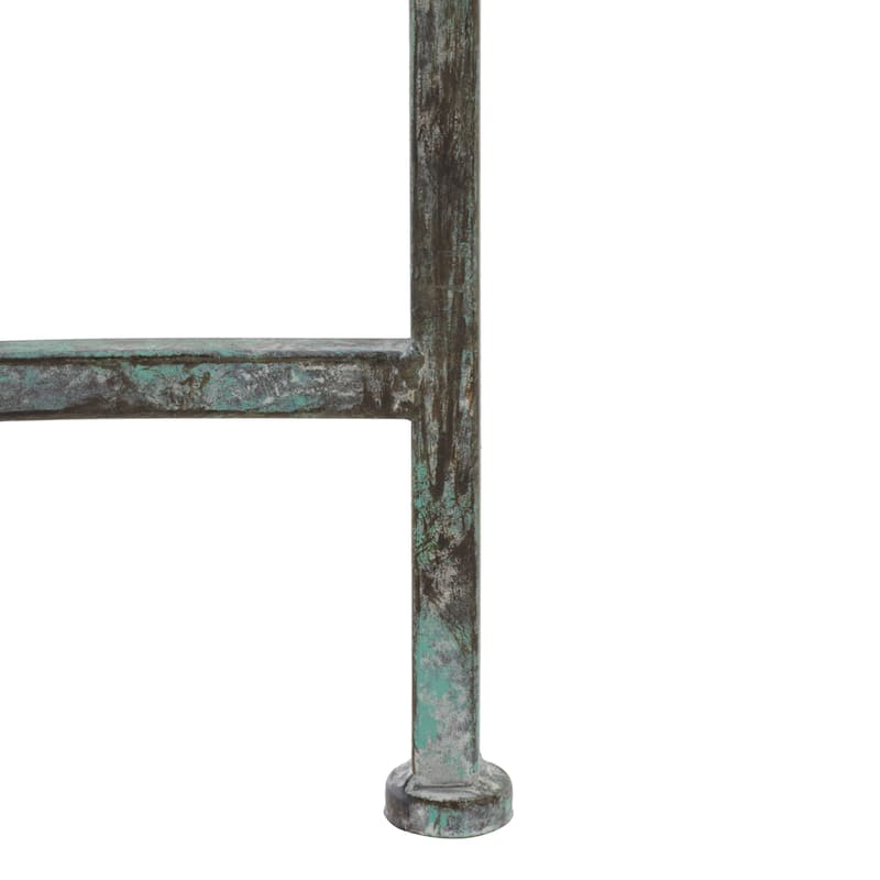 SAFAVIEH Outdoor Citlalli Victorian Scroll Iron Kissing Bench - 44Wx24Dx31H