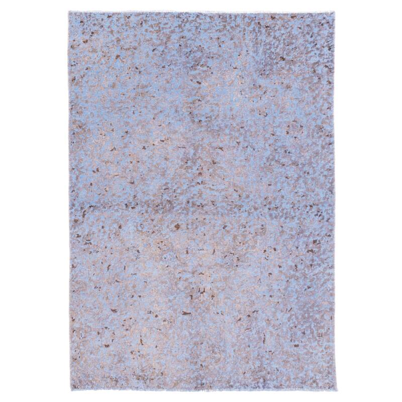 ECARPETGALLERY Hand-knotted Color Transition Blue Wool Rug - 4'9 x 6'10