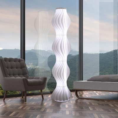 Tall Modern Art Skirt Led Floor Lights with 3 Color Temperature