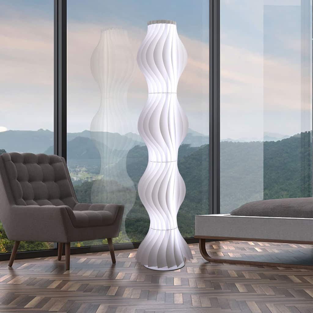 Tall Modern Art Skirt Led Floor Lights with 3 Color Temperature