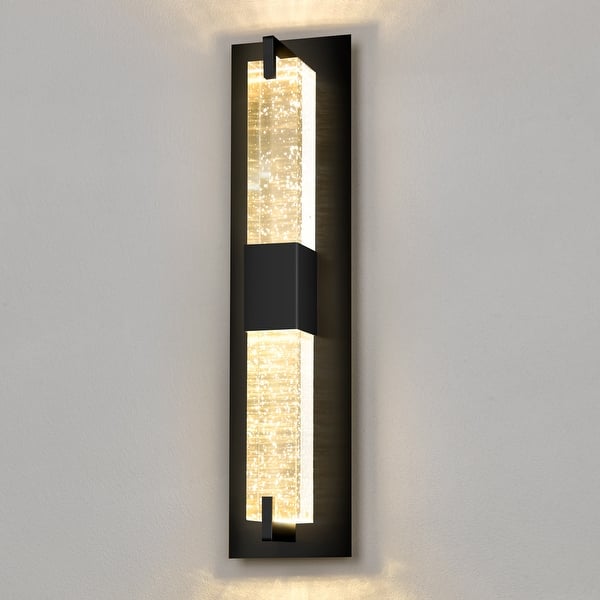 Modern Crystal Wall Sconce LED Bathroom Vanity Lighting Up Down Wall Light  Gold - On Sale - Bed Bath & Beyond - 37165360