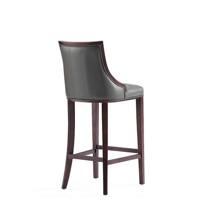 Manhattan Comfort Fifth Avenue 45 in. Walnut Beech Wood Bar Stool