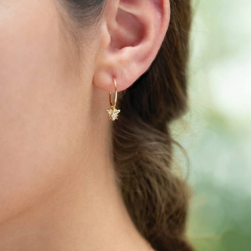 Curata 14k White Gold 12mm Polished Endless Hoop Earrings