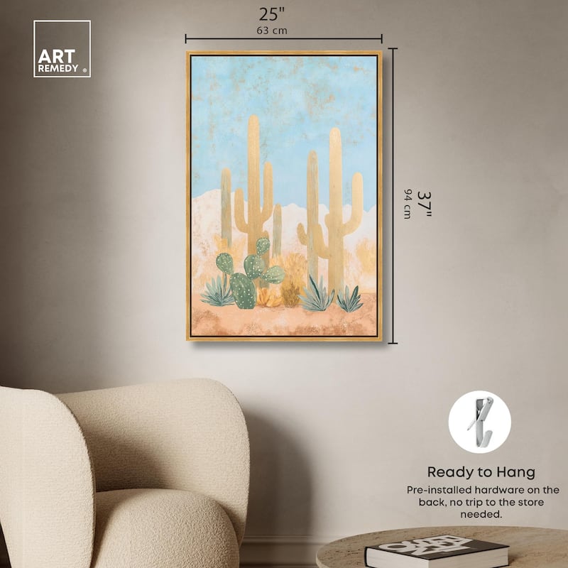 Cactus Canvas by Art Remedy