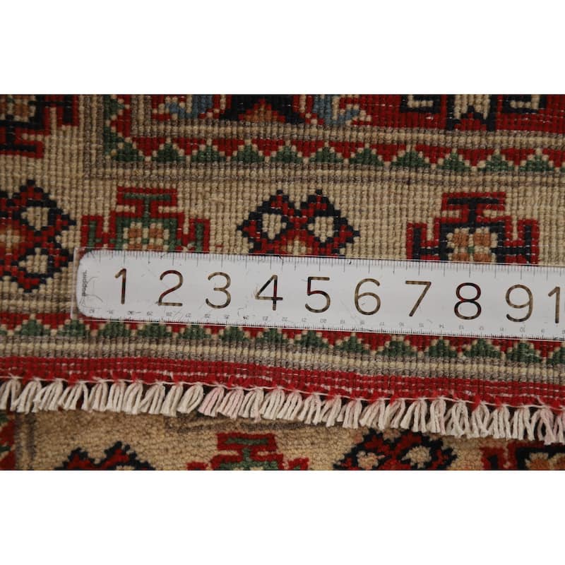 Red Kazak Oriental Accent Foyer Rug Hand-Knotted Wool Carpet - 2'0"x 3'0"