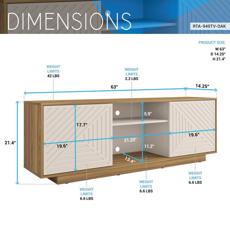 Modern TV Stand for TVs Up to 70"