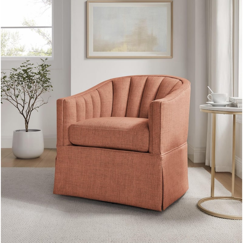 Sunveil Skirted Swivel Accent Chair by Greyson Living