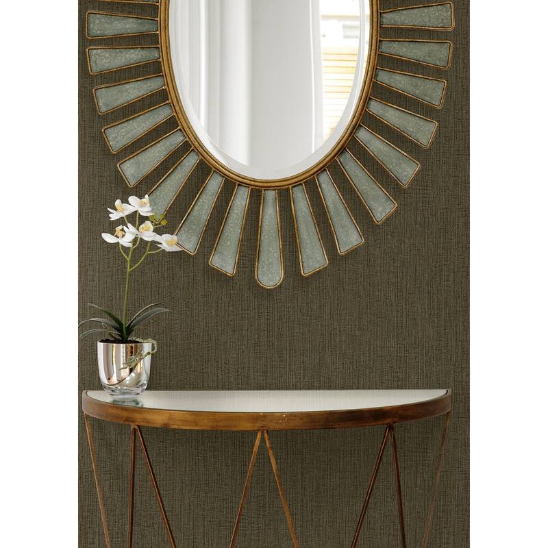 Seabrook Designs Natural Tether Embossed Vinyl Unpasted Wallpaper