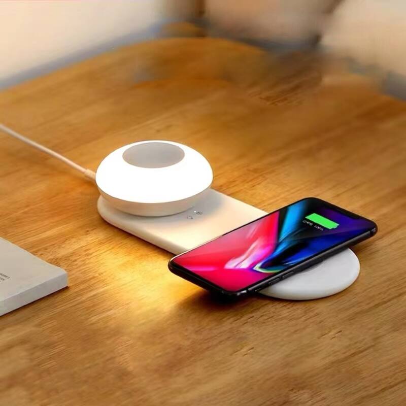 10W Fast Charging Wireless Charger Pad with LED Night Light