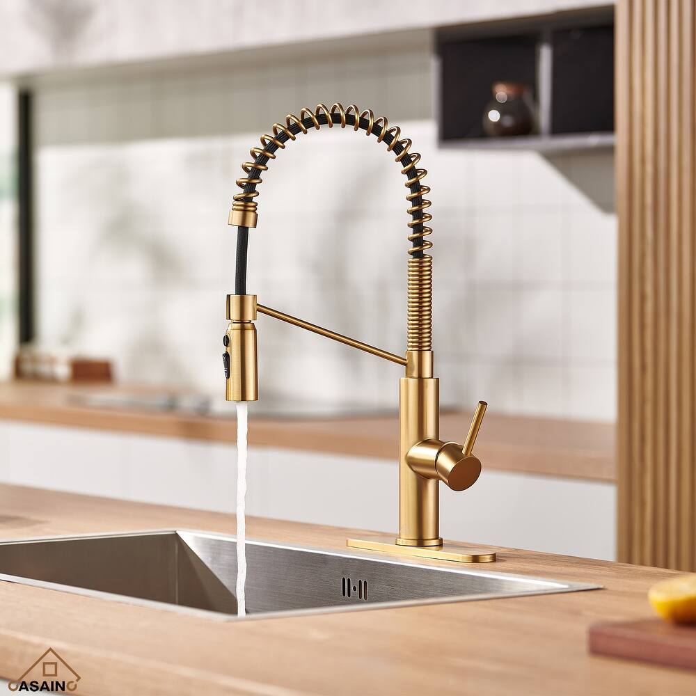 Single Handle Pull Down Sprayer Kitchen Faucet