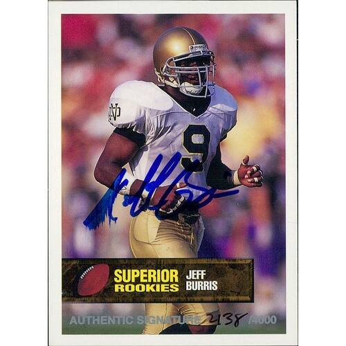 Shop Signed Burris Jeff Notre Dame Fighting Irish Jeff Burris