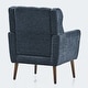 preview thumbnail 30 of 44, Linen Fabric Lounge Wingback Chairs Modern Accent Chair