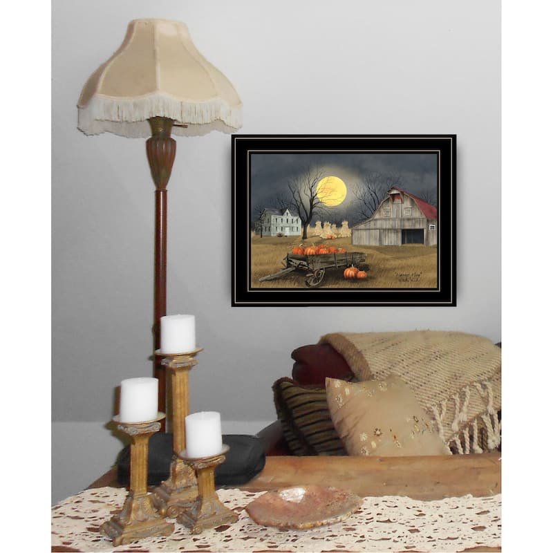 TrendyDecor4U Farmhouse "Harvest Moon" Framed Print Wall Art by Billy Jacobs - Earthtone