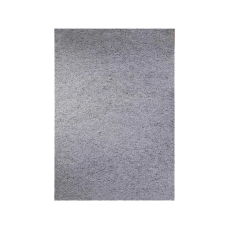 Superior Lynn Non-Slip Felt Rubber Indoor Floor Area Rug Pad With Coating - Neutral Grey