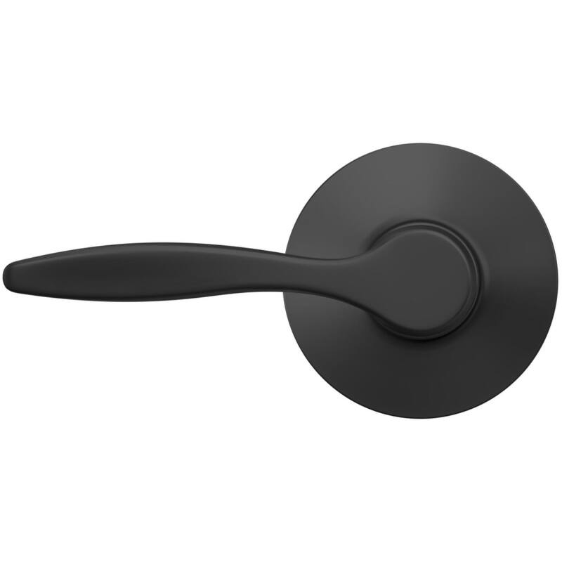 Schlage F10-DEL Delfayo Passage Door Lever Set with Plymouth Trim