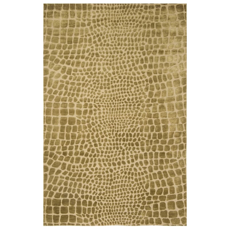 Martha Stewart by SAFAVIEH Amazonia Silk Blend Rug - 5'6" x 8'6" - River/Bank
