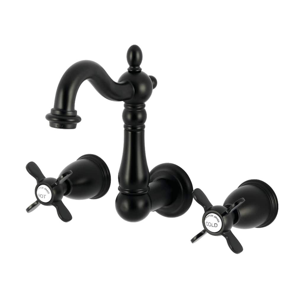 Kingston Brass Essex Double-Handle Wall Mount Bathroom Faucet