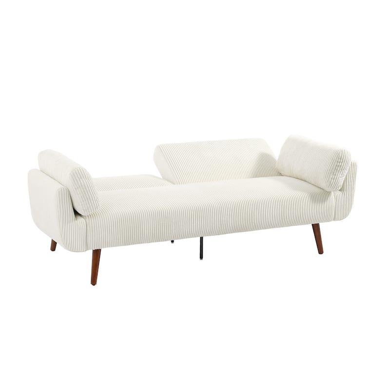Convertible Corduroy Sleeper Sofa Futon Bed Recliner Lounge