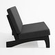 preview thumbnail 45 of 136, Outdoor Teak Wood Waterproof Armless Chair Loveseat with Cushions