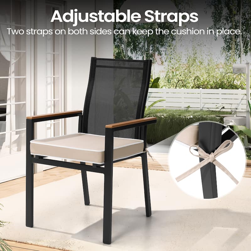 VredHom 17''/18.8'' Square Outdoor Chair Pad (Set of 2/4)