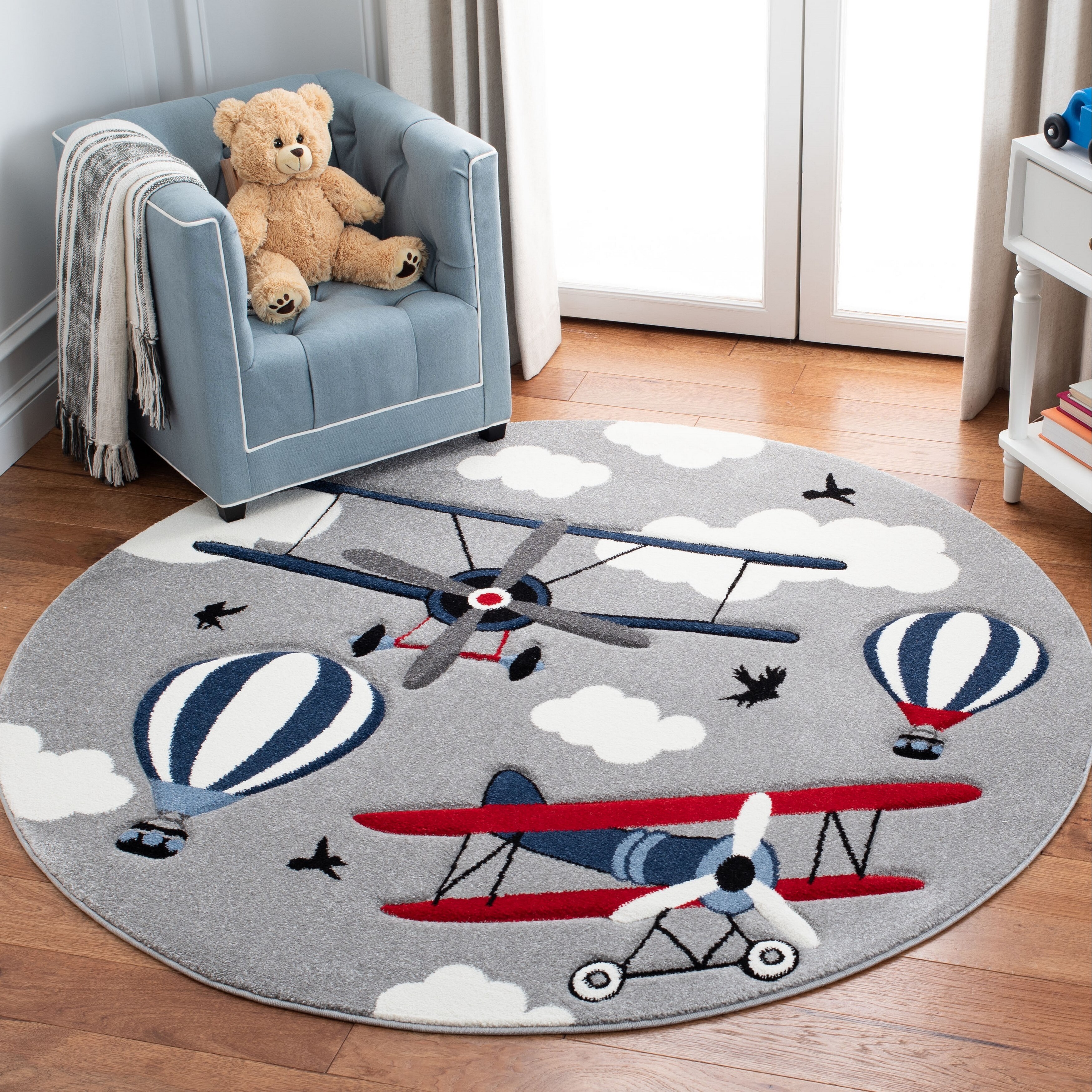 airplane rug for nursery