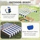 preview thumbnail 29 of 32, Outsunny Kids Sandbox with Cover, Outdoor Wooden Sandbox with Canopy - 41.75" x 41.75" x 47.75"