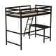 preview thumbnail 20 of 60, Traditional Wood Slat Loft Bed with Integrated Desk & Ladder