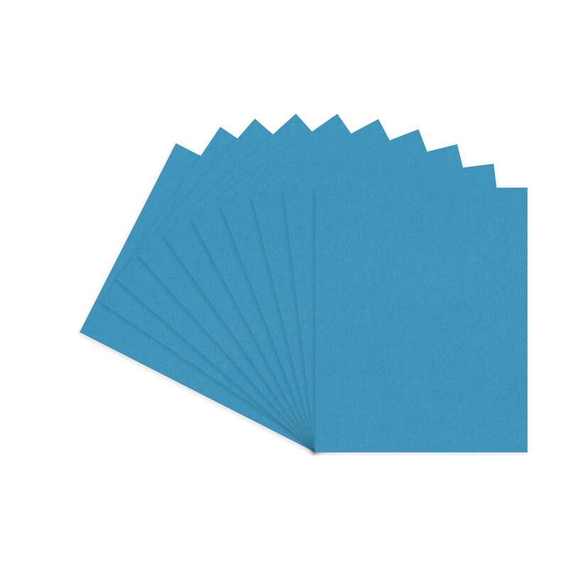 Bay Blue 5x7 Backing Board - Uncut Photo Mat Board (10-Sheets) - Blue