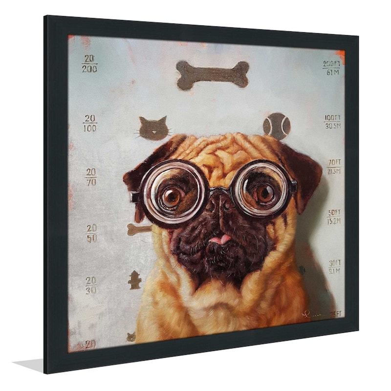 "Canine Eye Exam" by Lucia Heffernan Print on Acrylic